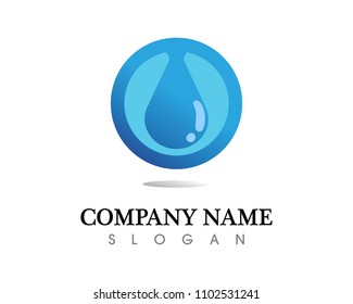 water drop Logo Template vector illustration design
