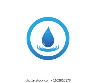 water drop Logo Template vector illustration design