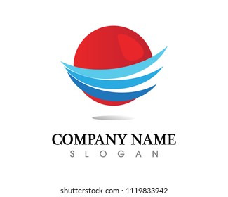 water drop Logo Template vector illustration design