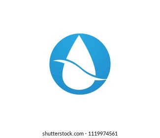 water drop Logo Template vector illustration design
