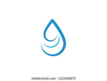 Water drop Logo Template vector illustration design