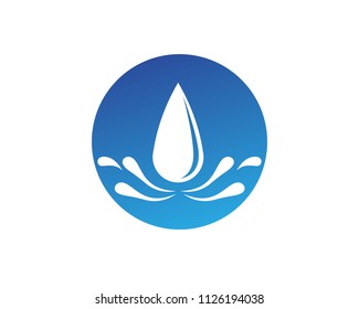 Water drop Logo Template vector illustration design
