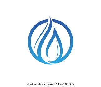 Water drop Logo Template vector illustration design