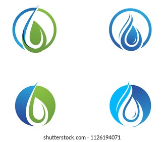 Water drop Logo Template vector illustration design