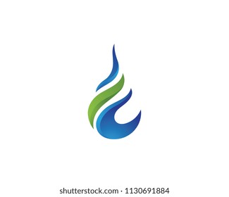 Water drop Logo Template vector illustration design