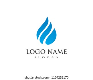 water drop Logo Template vector illustration design
