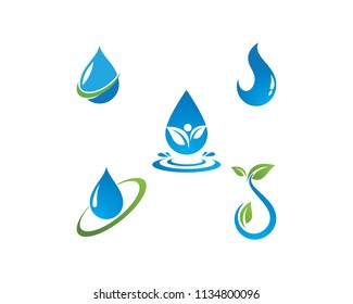 water drop Logo Template vector illustration design