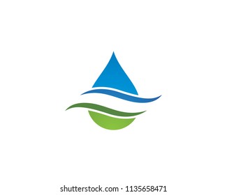 water drop Logo Template vector illustration design