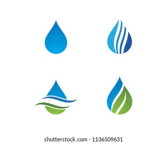 water drop Logo Template vector illustration design