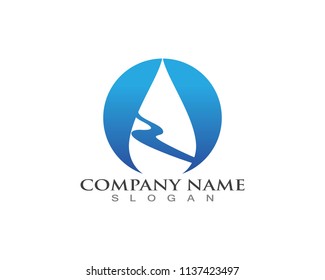 water drop Logo Template vector illustration design