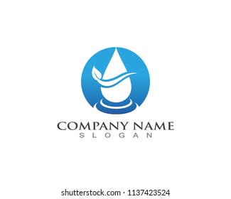 water drop Logo Template vector illustration design