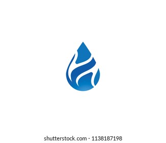 water drop Logo Template vector illustration design