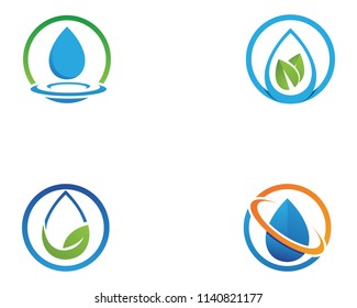 water drop Logo Template vector illustration 