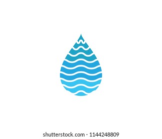 water drop Logo Template vector illustration design