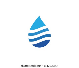 water drop Logo Template vector illustration design