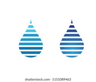 Water drop Logo Template vector illustration design