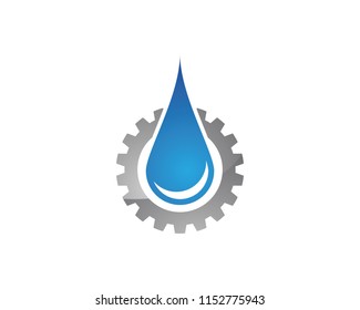 Water drop Logo Template vector illustration design