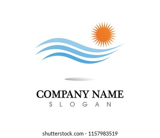 water drop Logo Template vector illustration design