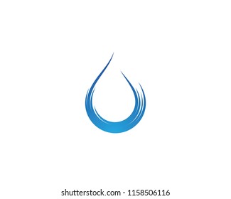 water drop Logo Template vector illustration design