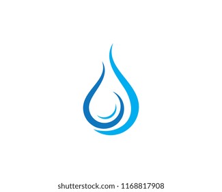 Water drop Logo Template vector illustration design