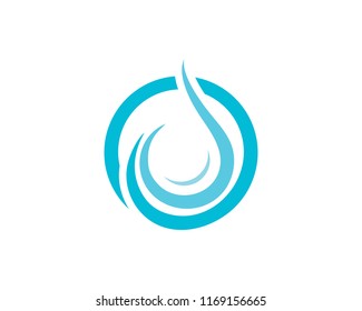 Water drop Logo Template vector illustration design