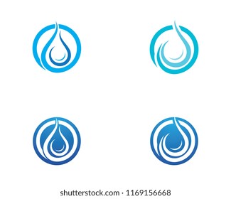 Water drop Logo Template vector illustration design