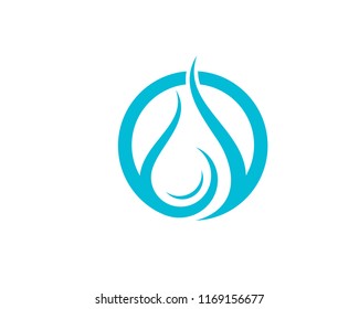Water drop Logo Template vector illustration design