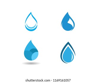 water drop Logo Template vector illustration design