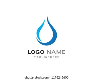 water drop Logo Template vector illustration design