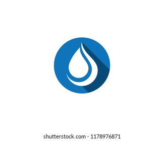 water drop Logo Template vector illustration design