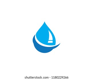 water drop Logo Template vector illustration design