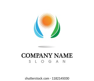 water drop Logo Template vector illustration design