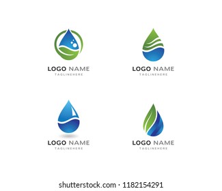 water drop Logo Template vector illustration design