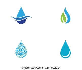 Water drop Logo Template vector illustration design