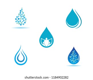 Water drop Logo Template vector illustration design