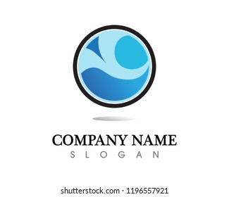 water drop Logo Template vector illustration design
