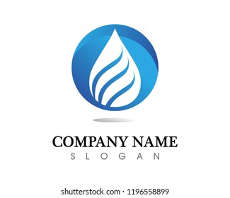water drop Logo Template vector illustration design