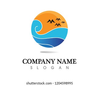 water drop Logo Template vector illustration design