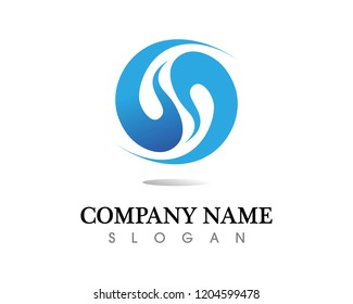 water drop Logo Template vector illustration design