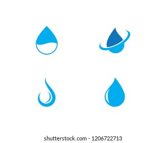 water drop Logo Template vector illustration design