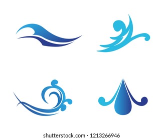 water drop Logo Template vector illustration design