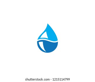 water drop Logo Template vector illustration design