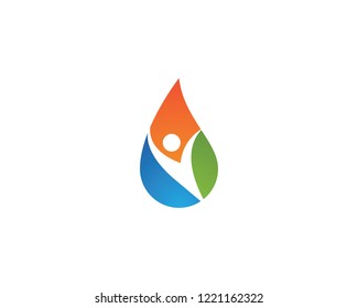 water drop Logo Template vector illustration design