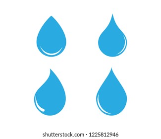 Water Drop Icon Vector Logo Template Stock Vector (Royalty Free) 1667405371