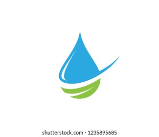 Water drop Logo Template vector illustration design