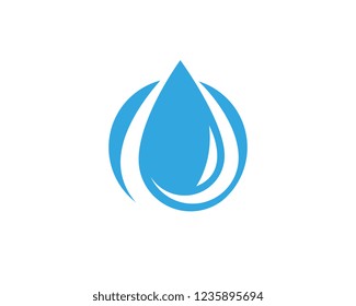 Water drop Logo Template vector illustration design