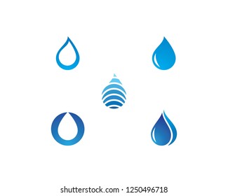 water drop Logo Template vector illustration design