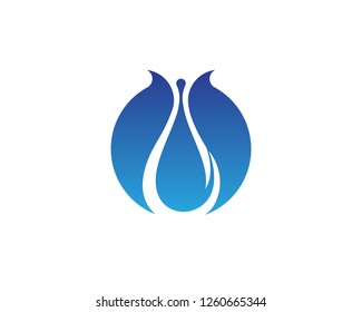 Water drop Logo Template vector illustration design - Vector.
