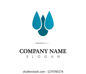 water drop Logo Template vector illustration design
