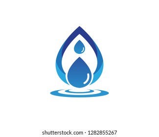 water drop Logo Template vector illustration design - Vector